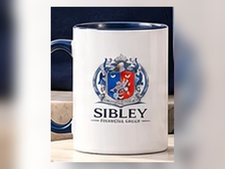 Coffee Mug carrying the Sibley Financial Group crest.